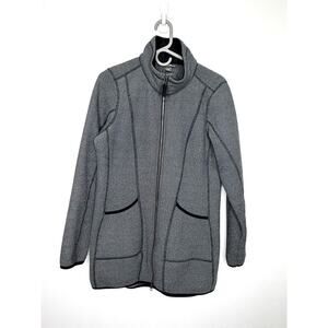Eddie Bauer Women's Weekend Fleece Jacket Sz M Textured Casual City Travel Chic